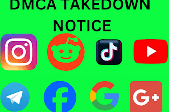 send dmca takedown notice to remove telegram,insta,fb,tiktok,youtube,reddit,etsy