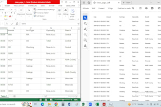 convert PDF to excel,clean, format, merge, split excel data