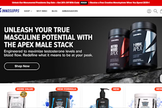 design health supplement shopify store health supplements dropshipping website