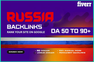 create russia  dofollow backlink high da russian ru link building