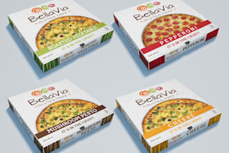 design an outstanding pizza box for your pizzeria or brand