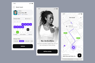 develop gym fitness app with workout tracker, diet plans, and progress analytics
