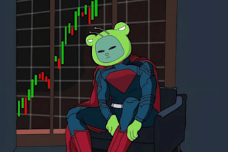 2d memecoin video, 2d animated video, crypto animation, memecoin animation
