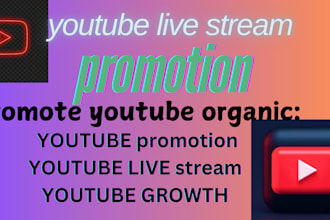 promote youtube live stream channel, live streaming video to boost engagement