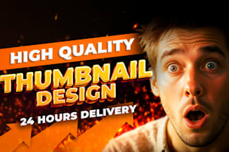 design viral youtube podcast thumbnail, finance thumbnail, gaming thumbnail