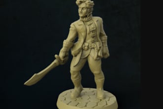 deliver stl file of 3d dnd miniature model,full character design zbrush 3d print