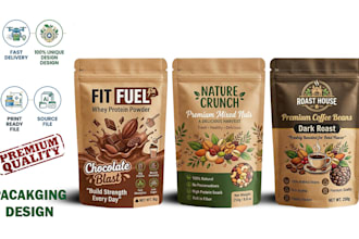 design pouch packaging, box packaging, food pouch