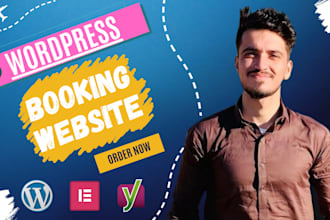 create wordpress hotel booking, cleaning services, website