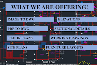 draw autocad drawings, convert pictures to drawings