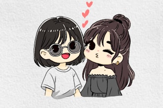 create adorable chibi style art based on your reference