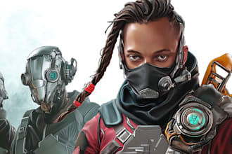 make digital cyborg, cyberpunk, and fantasy characters