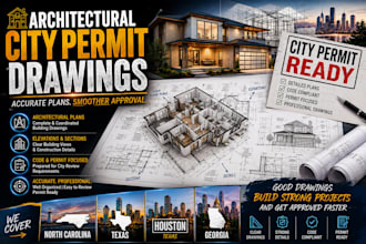 do architectural city permit drawings for north carolina texas houston georgia