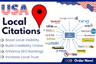 do USA local citations and directory submission for your website