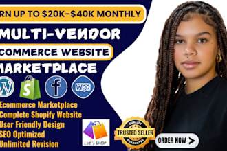 develop multi vendor ecommerce marketplace website or shopify dropshipping store
