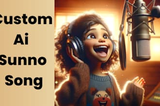 create custom  sunno ai song from any lyrics with any style