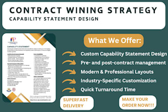 design a professional capability statement to help you win government contracts