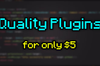 program your minecraft plugin for only 5 USD