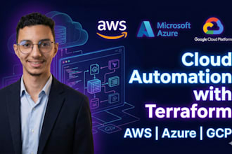 automate you cloud infra on azure, AWS, gcp cloud infra with terraform devops