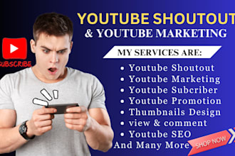 do organic youtube promotion shoutout to 50m USA, UK active audience