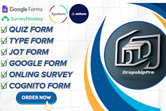 create online forms using jotform google form typeform cognito