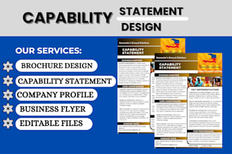capability statement, government capability statement for government contract