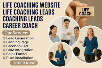 design life coaching website, consulting website, consultant, life coach website
