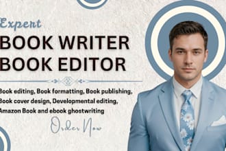 be developmental editor proofreader book editor as ebook writer or ghostwriter