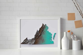 create custom design shaded relief map