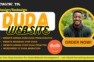 design and develop website using duda website, odoo website builder