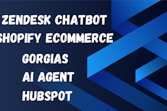 do shopify ecommerce hubspot virtual assistant ai agent gorgias zendesk chatbot