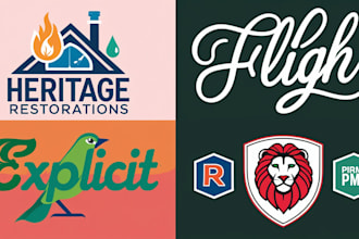 do creative modern logo design for your brand