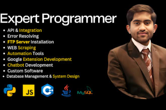 be your python java  c plus plus programmer and setup up your ftp server