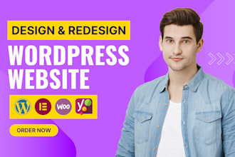 design, redesign, edit, copy clone, or revamp wordpress website, elementor