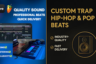produce chart level trap, hip hop or pop beats for your song