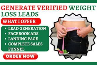 generate weight loss leads semaglutide health fitness peptide website via ghl