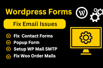 fix contact form email issues wordpress form wp gmail SMTP and woocommerce email
