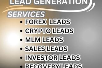 generate quality forex leads, investor leads, crypto email list, investor leads