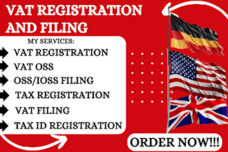 handle bookkeeping, tax return, UK vat, vat oss, ct600 and registration