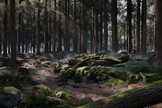 3d game environment unreal engine environment 3d landscape 3d environment scene