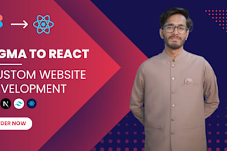 convert your figma design into reactjs website