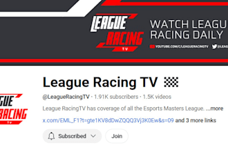 show your simracing league race to 2k subscribers