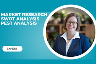 do quality market research, competitor analysis, swot, pest analysis