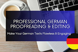 proofread and edit your german texts