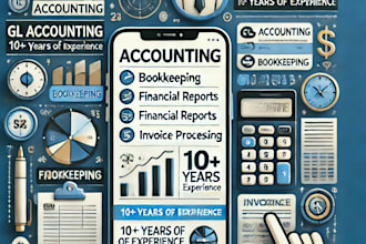 expert accountant gl accounting, invoices, reports bookkeeping services