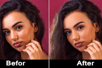 do high end photo retouching and with quick delivery