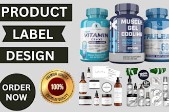 do product label design and supplement label design