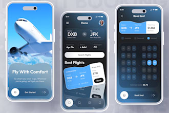 develop flight booking app ticket booking app event booking app