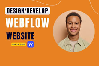 design or develop webflow website, figma to webflow, webflow expert