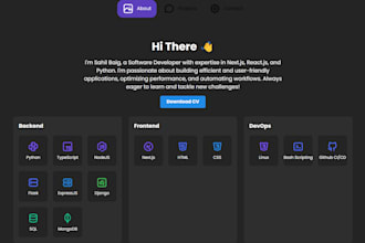 develop a modern and beautiful website