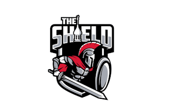 design spartan shield sports logo